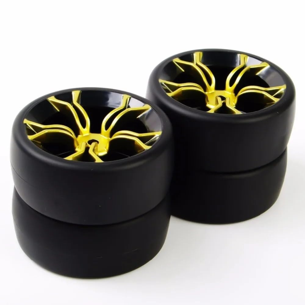 Pneumatici e cerchioni da deriva in scala 1/10 con offset da 6 mm e esagono da 12 mm per accessori RC on-road compatibili per auto