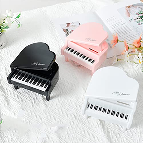 PRETYZOOM Mini Piano Modelo Miniatura Piano Brinquedo Dollhouse Instrumento de Música Fada Jardim Ph