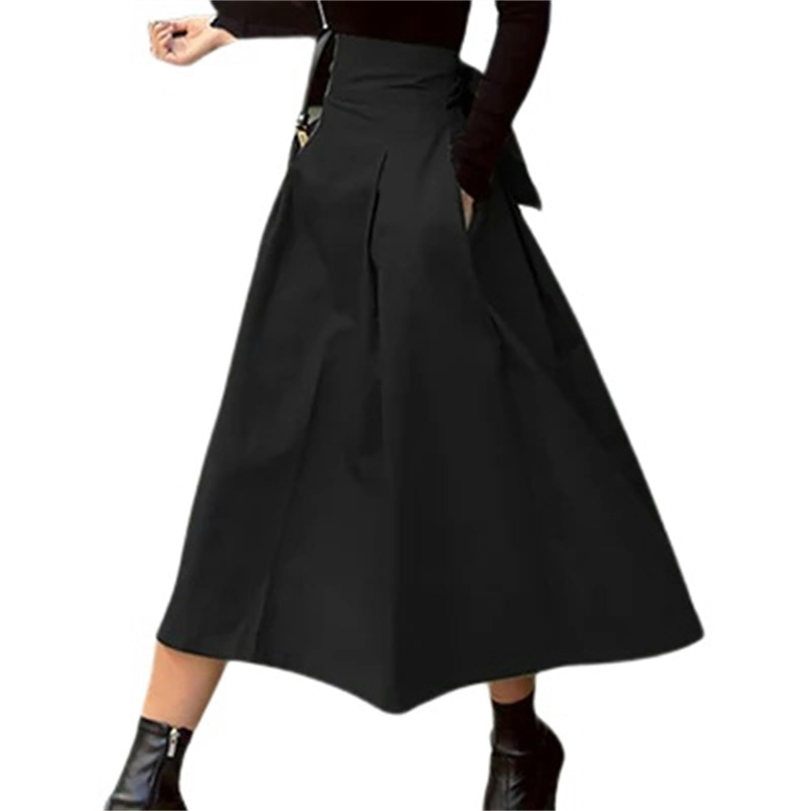 Gonna Gonne Donna Moda Grande Swing Signore Gonna Lunga Wild Vita Alta Fiocco Slim Gonne