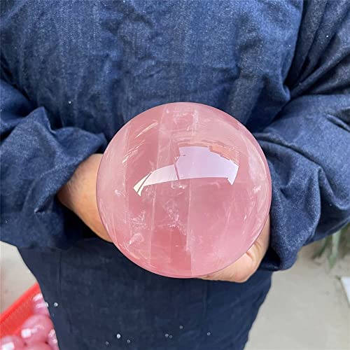 Boule de Quartz Rose 45-50mm en pierre naturelle sélectionnée d'exception - 2