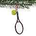 Kurt Adler Tennis Racket with Ball Christmas Ornament