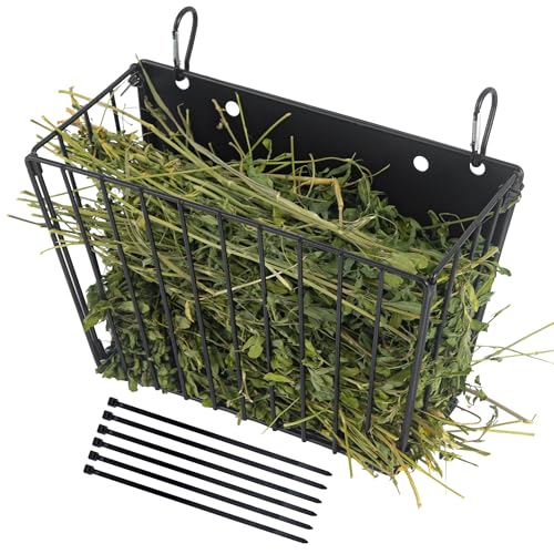 Rabbit Hay Feeder, with Heavy-Duty Metal Frame， Hay Holder for Rabbits - for Rabbits， Bunny, Guinea Pigs, Chinchillas， 9.6x4.5x6.3 inch - image 8