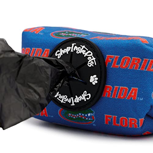 InstaPetTags Florida Gators Poop Bag Holder | Officially Licensed NCAA Dog-Waste-Bag-Holder, 1 Count