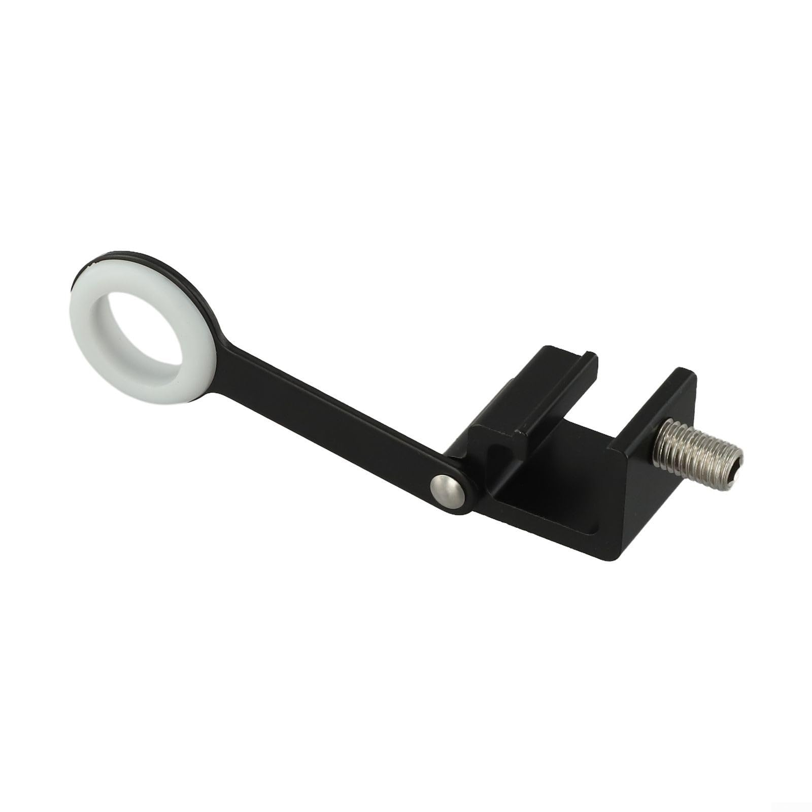 Aluminium Alloy Window Lock with Key for Casement and Top-Hung, AdjustaBsle Security Stoppers up to 15mm Track, Protective RuBsBser Washer, Bslack or White(A)