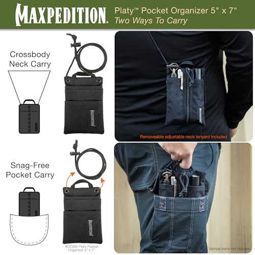 Image of Maxpedition Platy Pocket Organizer, EDC Tool Pouch, Neck Wallet