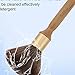 Neck Duster, Large Hair Cutting Neck Duster Brush Long Handle Broken Hair Sweep Brush Soft Neck Face Cleaning Hairbrush Barber Accessories for Salon or Home Use(Wooden)