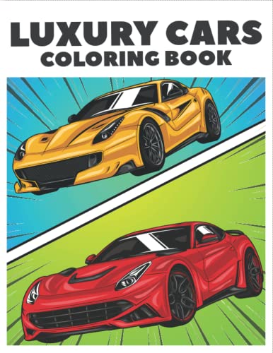 Luxury Cars Coloring Book: Super Exotic Sports Cars Activity Book And Relaxation Coloring Pages Featuring Cool Supercars Designs , Great Christmas Gifts For Car Lovers, Kids, Adults, Boys image 2