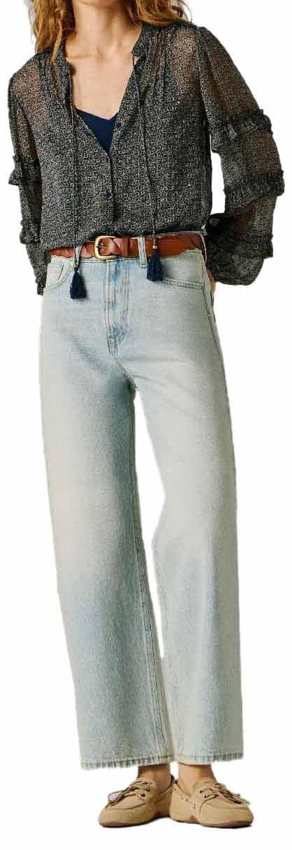 Pepe Jeans Women's Straight Jeans UHW Lexa, Blue (Denim-2V1), 34W x 28L