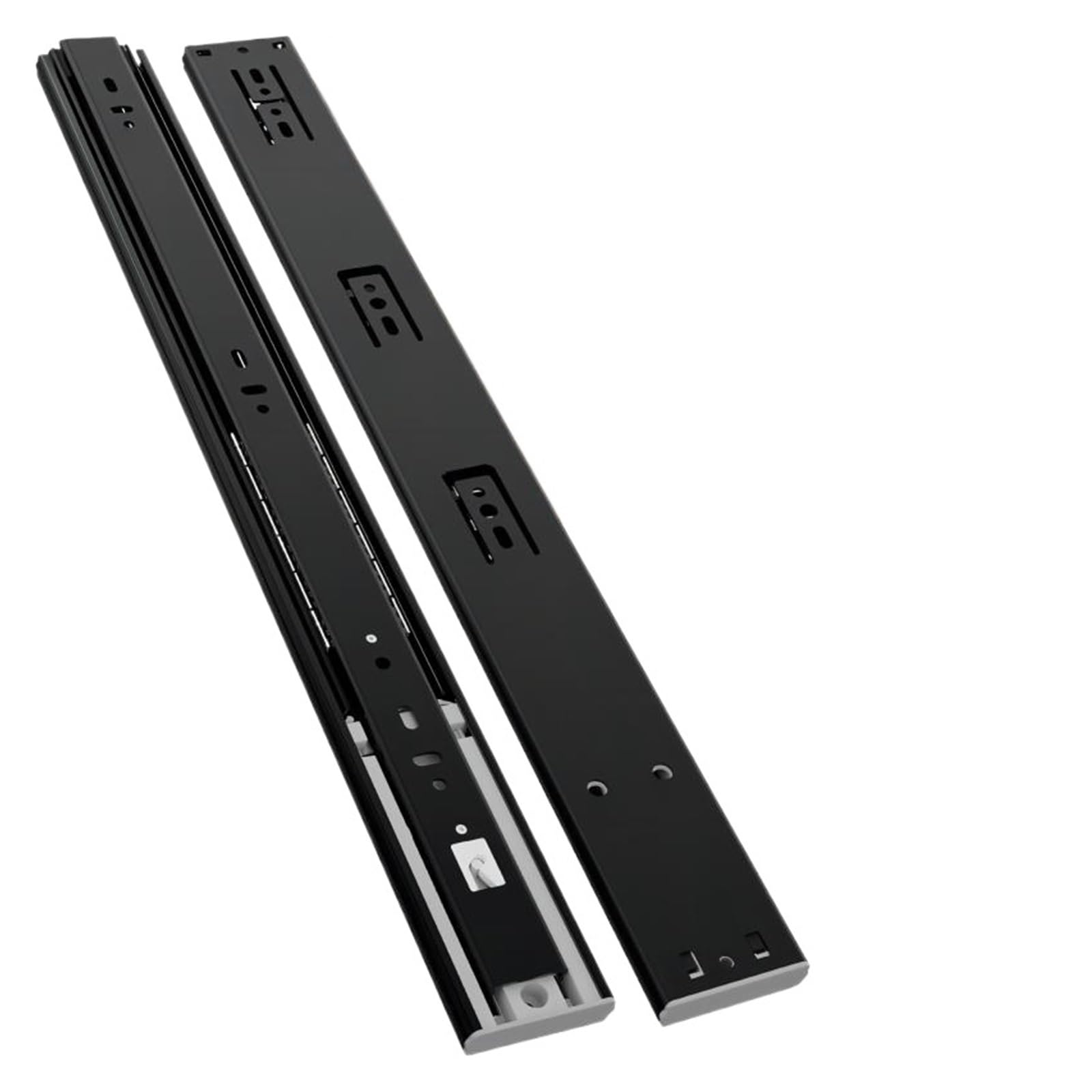 45mm Push Open Mute Rebound Three Section Drawer Slides Cabinet Hardware Track