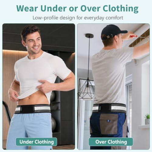 Image of Sciatica Pain Relief Belt for Men and Women, Sacroiliac Si Joint Hip Belt for Back Pain, Pelvic Support Belt, Cotton Umbilical Hernia Support Brace