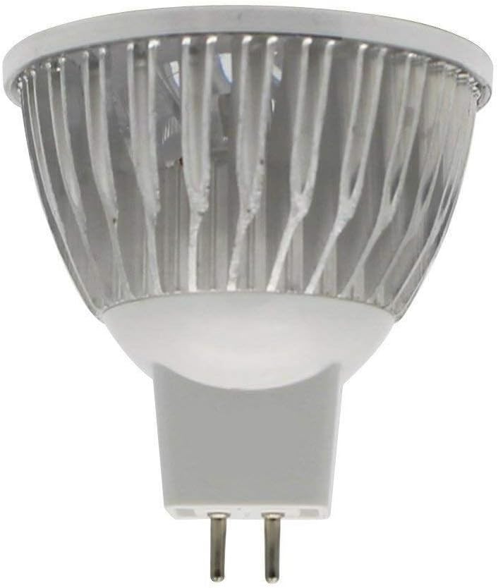 MR16 LED Bulbs 3W Cool White GU5.3 12V Spotlight for Landscape Recessed Track Lighting, 20W Halogen Equivalent, Pack of 10