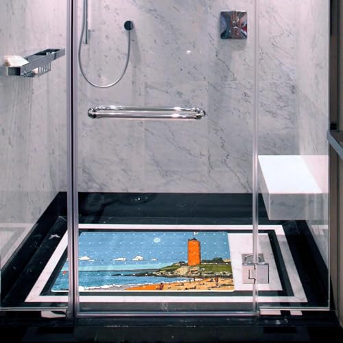 Tapis de bain séchage rapide absorbant et extra long pour douche - 7