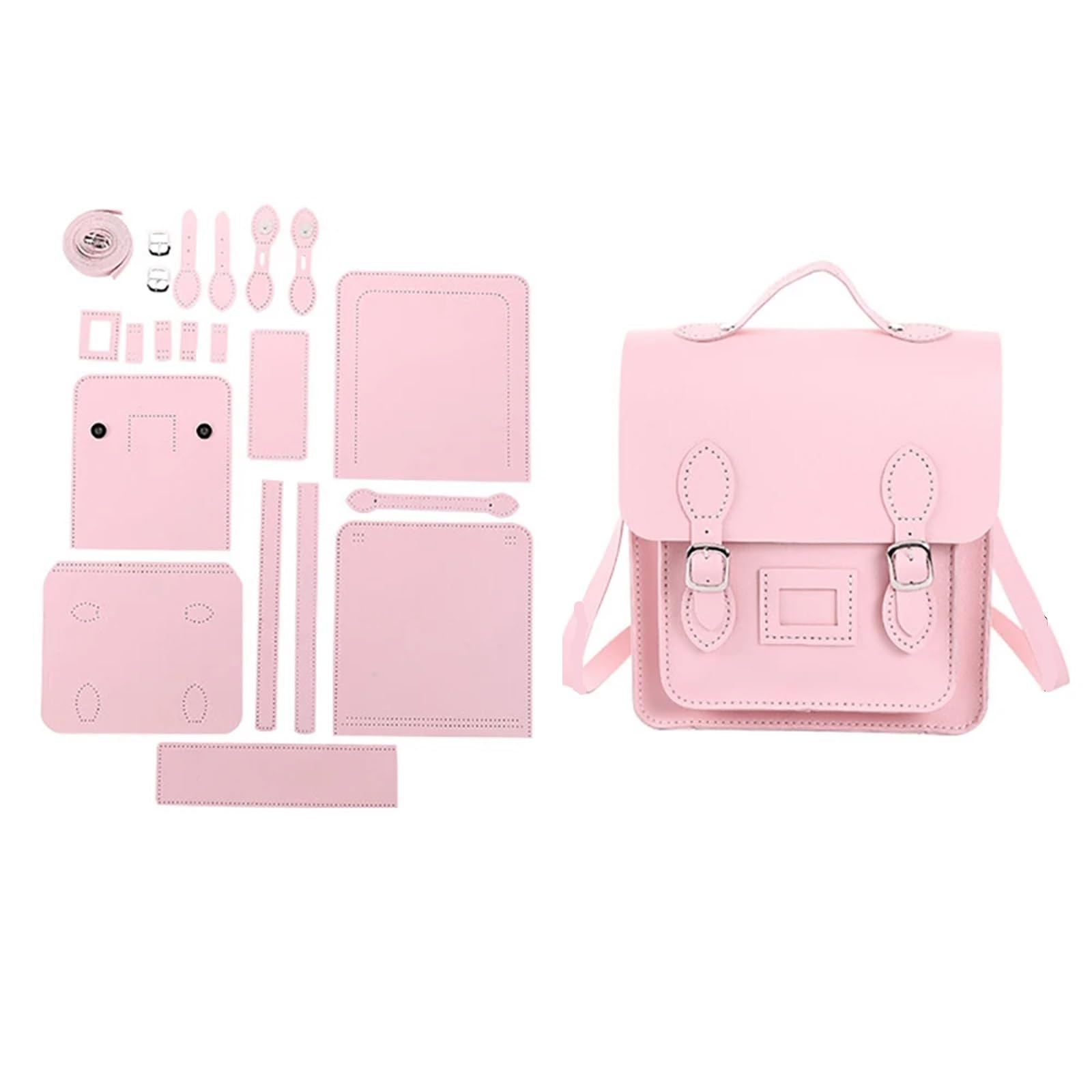 Kit de Bricolaje para Hacer Bolsos Kit de costura DIY for bolsos cuero sintético for adultos, kit, proyecto(L5 - Backpack)