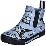 Joules boys Rain Boot, Blue Sharks, 11 Little Kid US