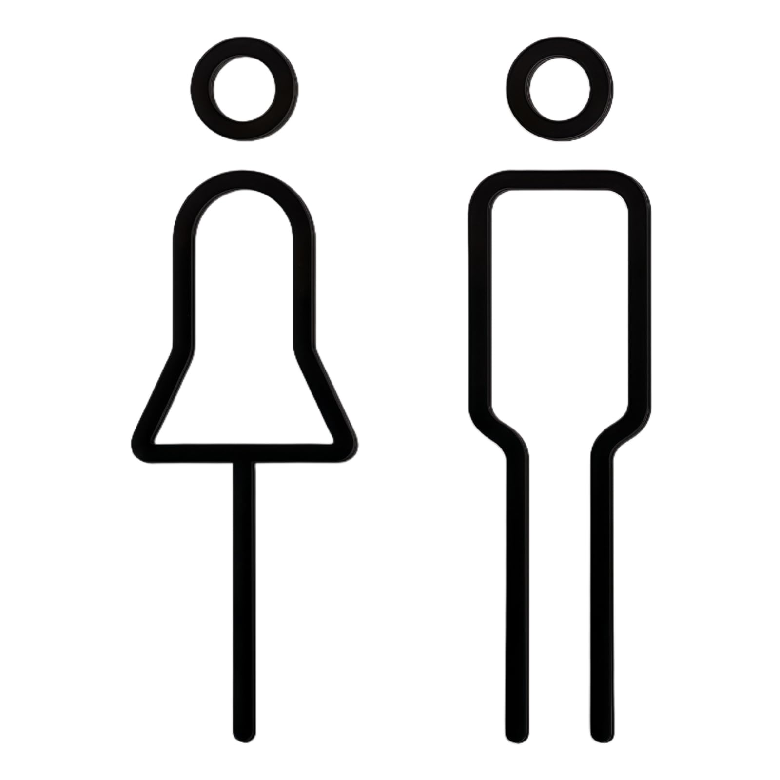 Zwwaazhf Black Luxury Toilet Sign With Not Erosion Finish Metal Restroom Plate Simple Mounting Clear Visibility Home Upgrades Elegant Metal Bathroom Signage