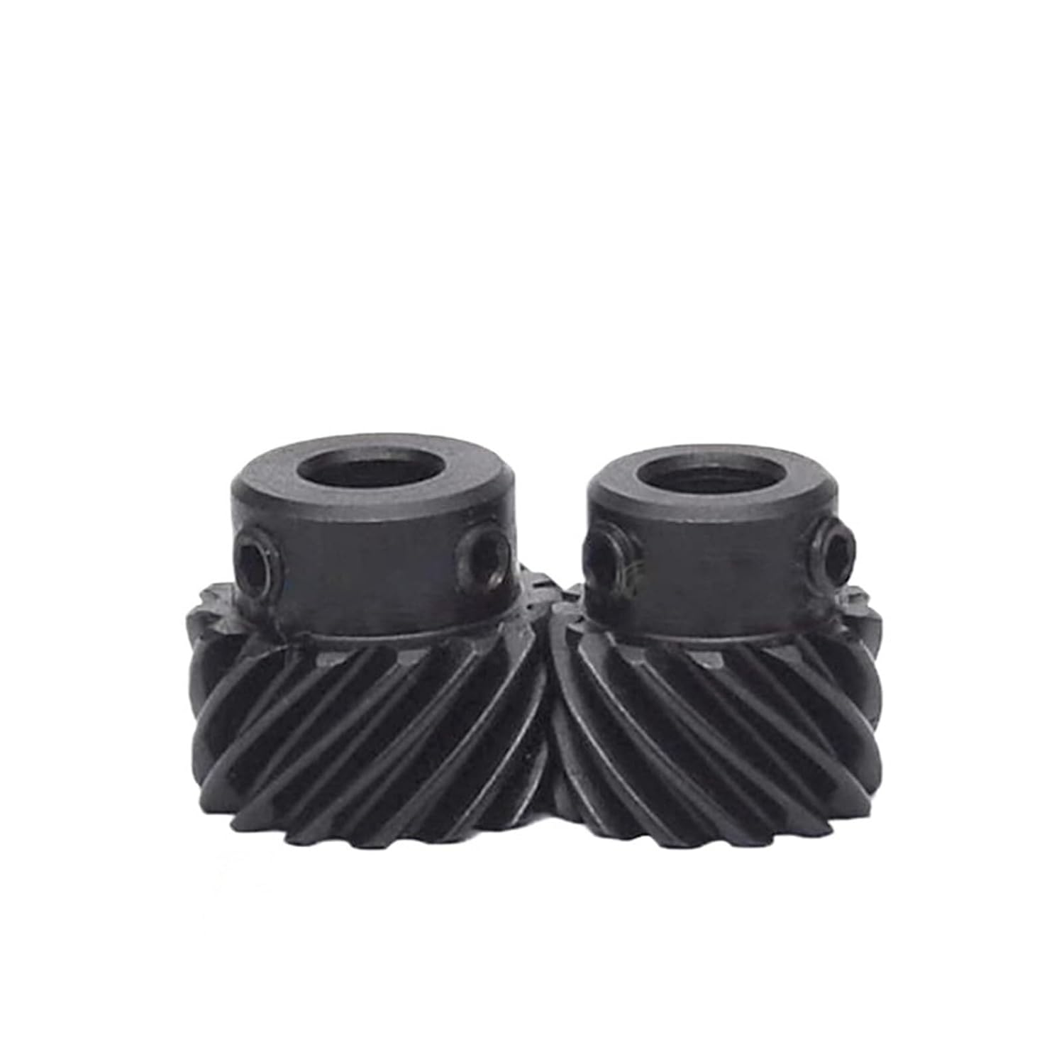 1pc 1M 13T 45 Degree Helical Gear - Left & Right Rotation Bevel Gear, 45# Steel, Bore Sizes 5-10mm, 12mm Tooth Height(1M 13T-Bore 6.35mm Left-Hand)