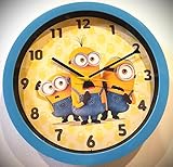 Accutime Minions Analog Wall Clock | 9.75' | Battery Powered | Perfect for Kids' Bedroom or Gameroom