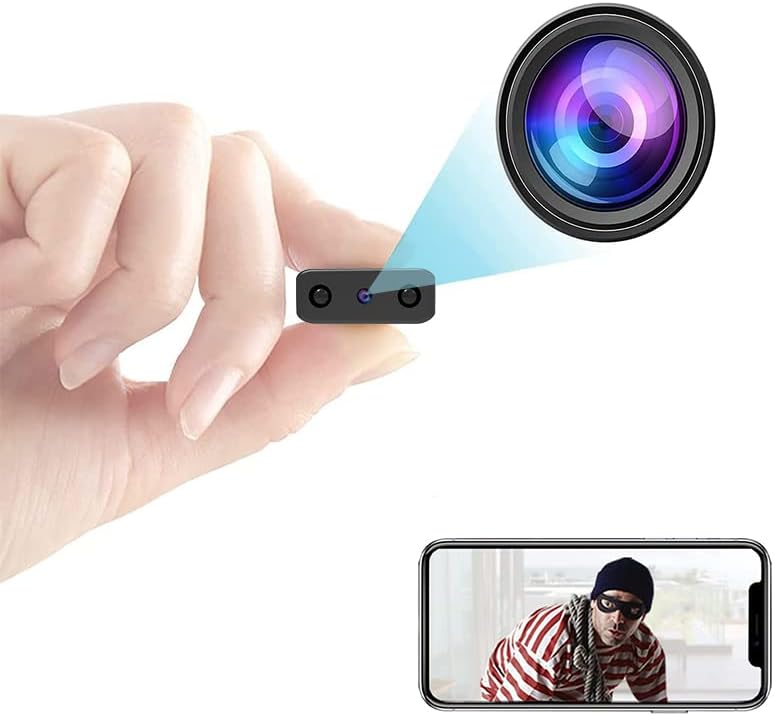 Spy Camera Mini Hidden WiFi Camera HD 1080P with Night Vision and Motion Detection, Nanny Cam,Baby Monitor with Upgraded, AI Human Motion Detection,Cloud Storage for Security with iOS Android APP