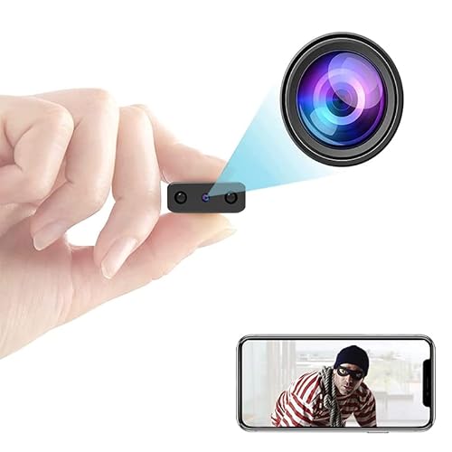 Spy Camera Mini Hidden WiFi Camera HD 1080P with Night Vision and Motion Detection, Nanny Cam,Baby Monitor with Upgraded, AI Human Motion Detection,Cloud Storage for Security with iOS Android APP