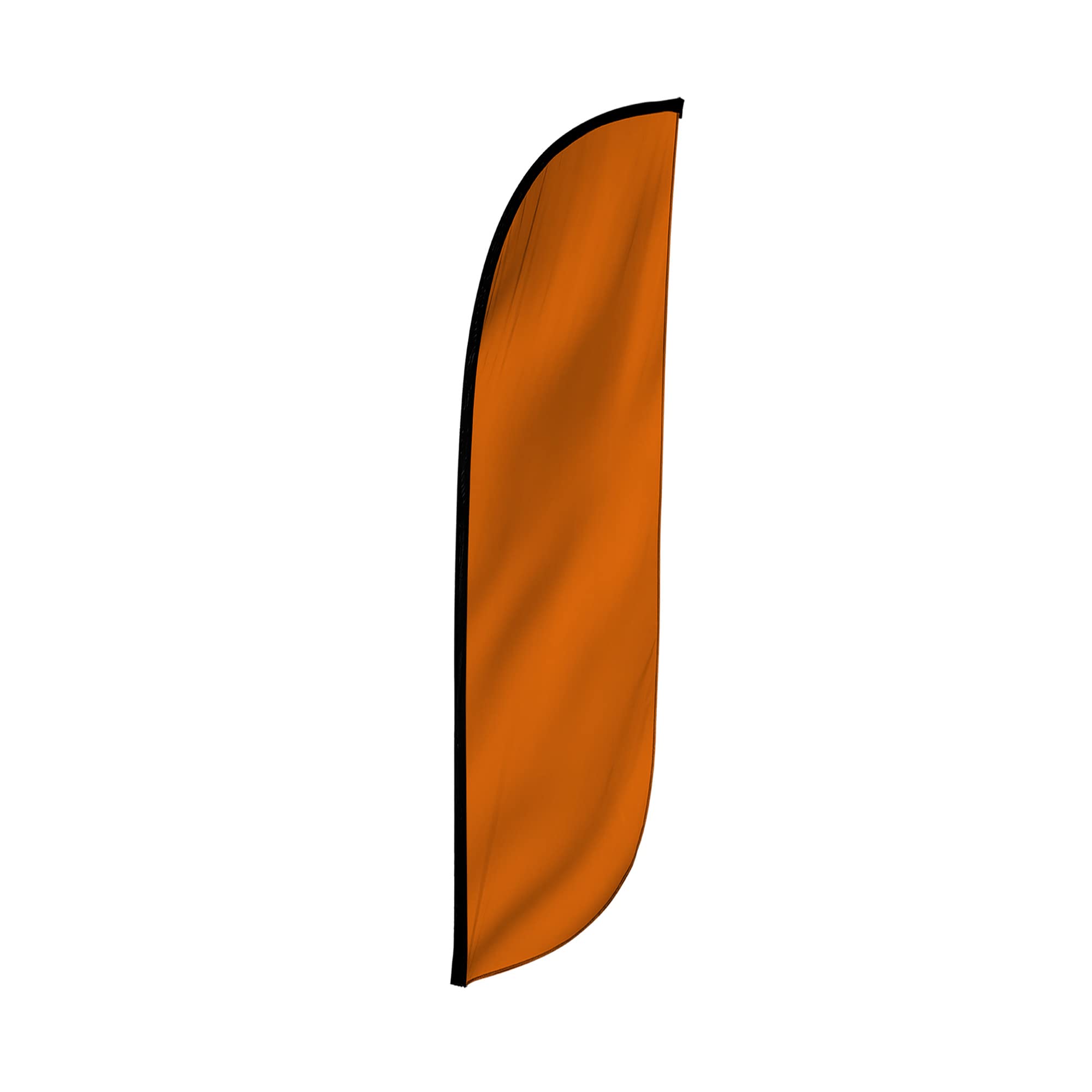 LookOurWay Feather Flag, 12 ft Advertising Flag for Business and Events Promotion Solid Color (Orange),10M1200065