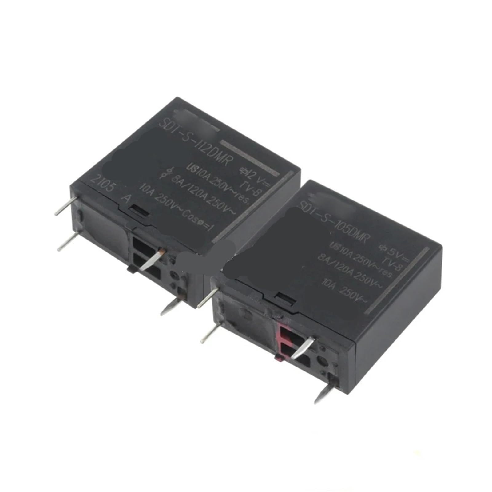 Relé de potencia 112DMR 12V 10A componente electrónico de conmutación 2 piezas 5