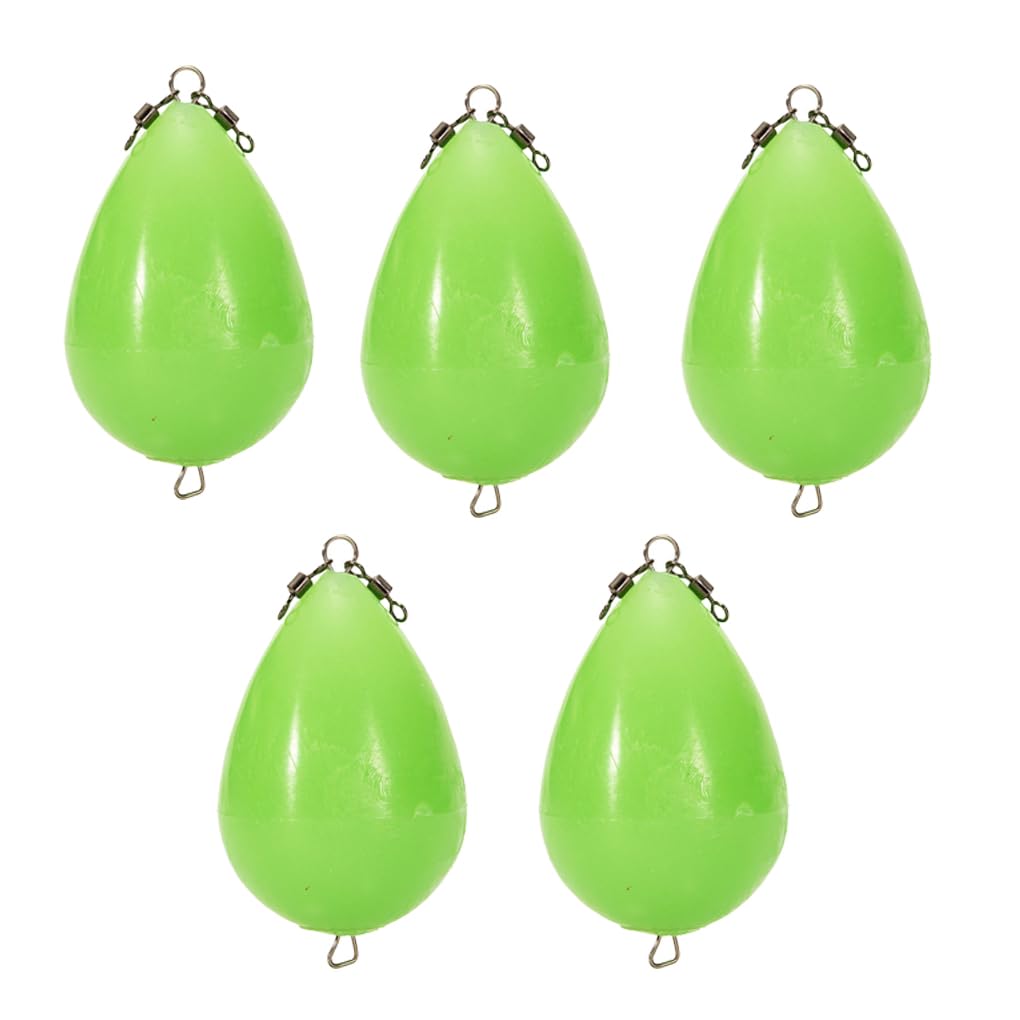Rock Night Light Luminous Egg Fishing Bobbers Long Distance Thrower Akcesoria w kształcie jajka Bouy Wydajna przynęta 20 g (5 szt.) 5 szt
