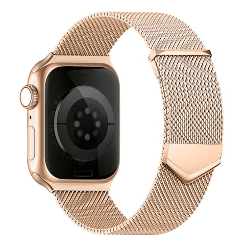 Metal Strap Compatible with Apple Watch Straps 46mm 40mm 41mm 38mm 42mm 44mm 45mm 49mm Women Men - Image 2