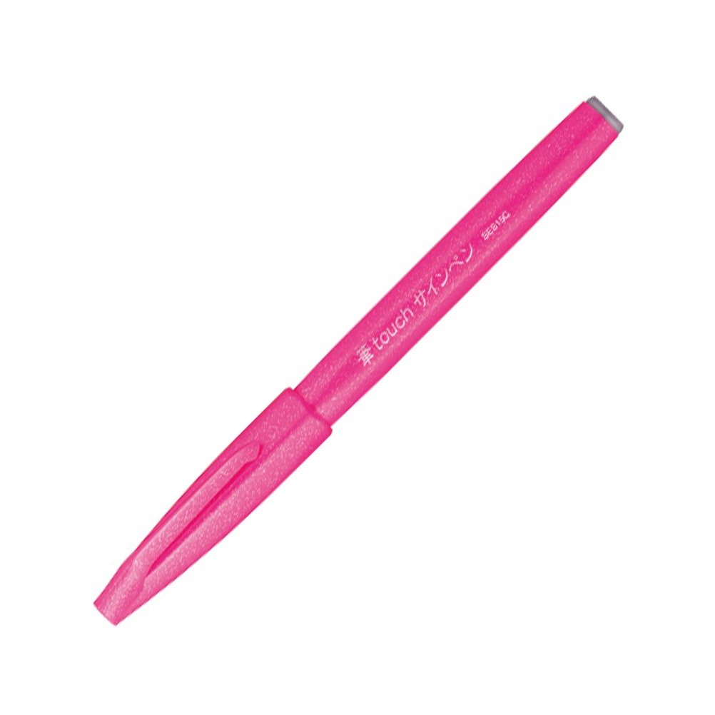 Pentel Touch Brush Sign Pen Ses15 - Ses15C-P Pink / Single
