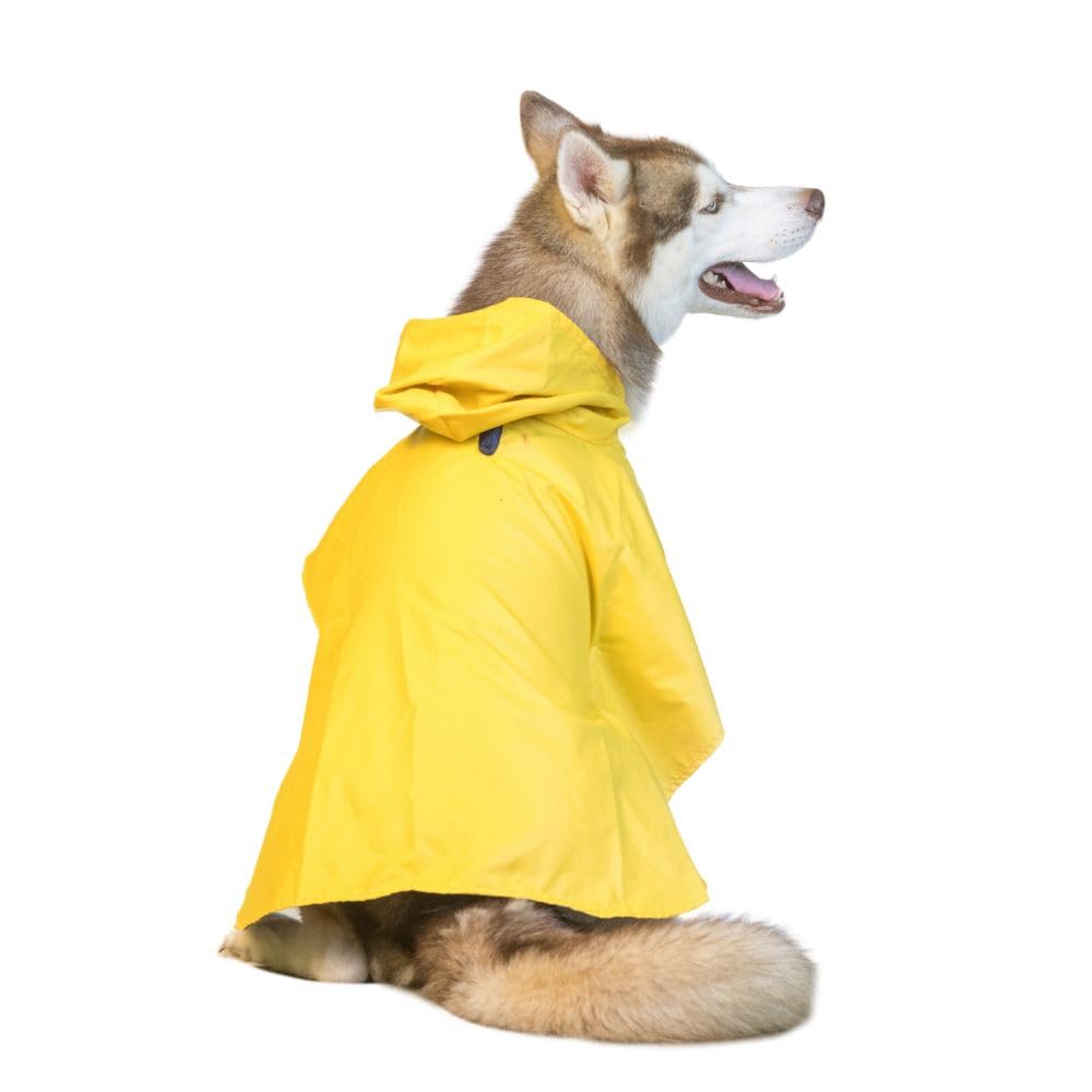 Pet Set Go Cape Style Dog Raincoat with Hoodie | Double LayeYellow | Water Resistant | Polyester | for Small, Medium, Large Breed Dogs | Adjustable Waist and Neck | Yellow(M) (B0C782F1GJ) Amazon Price History, Amazon Price Tracker