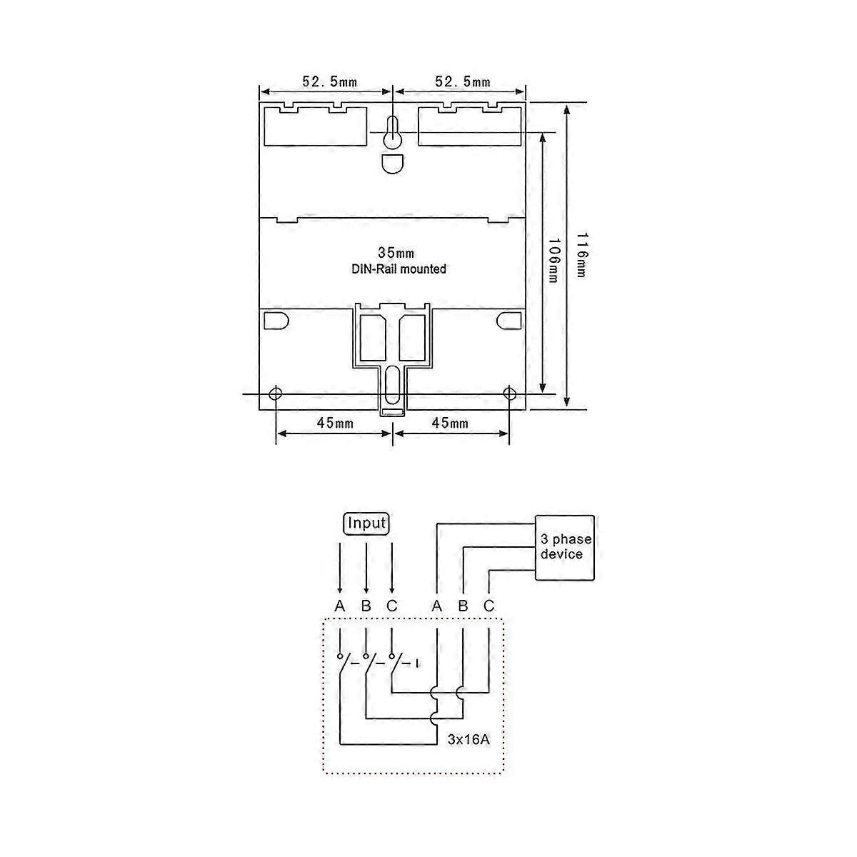 Fazy 415V R Programowalny S z tyłem