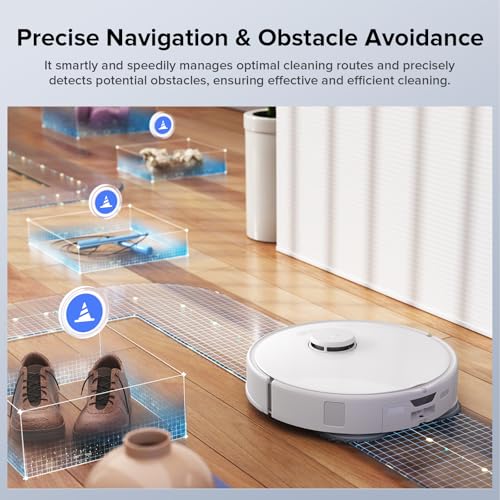 Image of Roborock Qrevo Edge S5A Robot Vacuum and Mop, 18,500Pa, Zero-Tangling, FlexiArm Side Brush, Hot Water Mop Washing & Self-Cleaning, Warm Air Drying, Self-Emptying, White (Renewed)