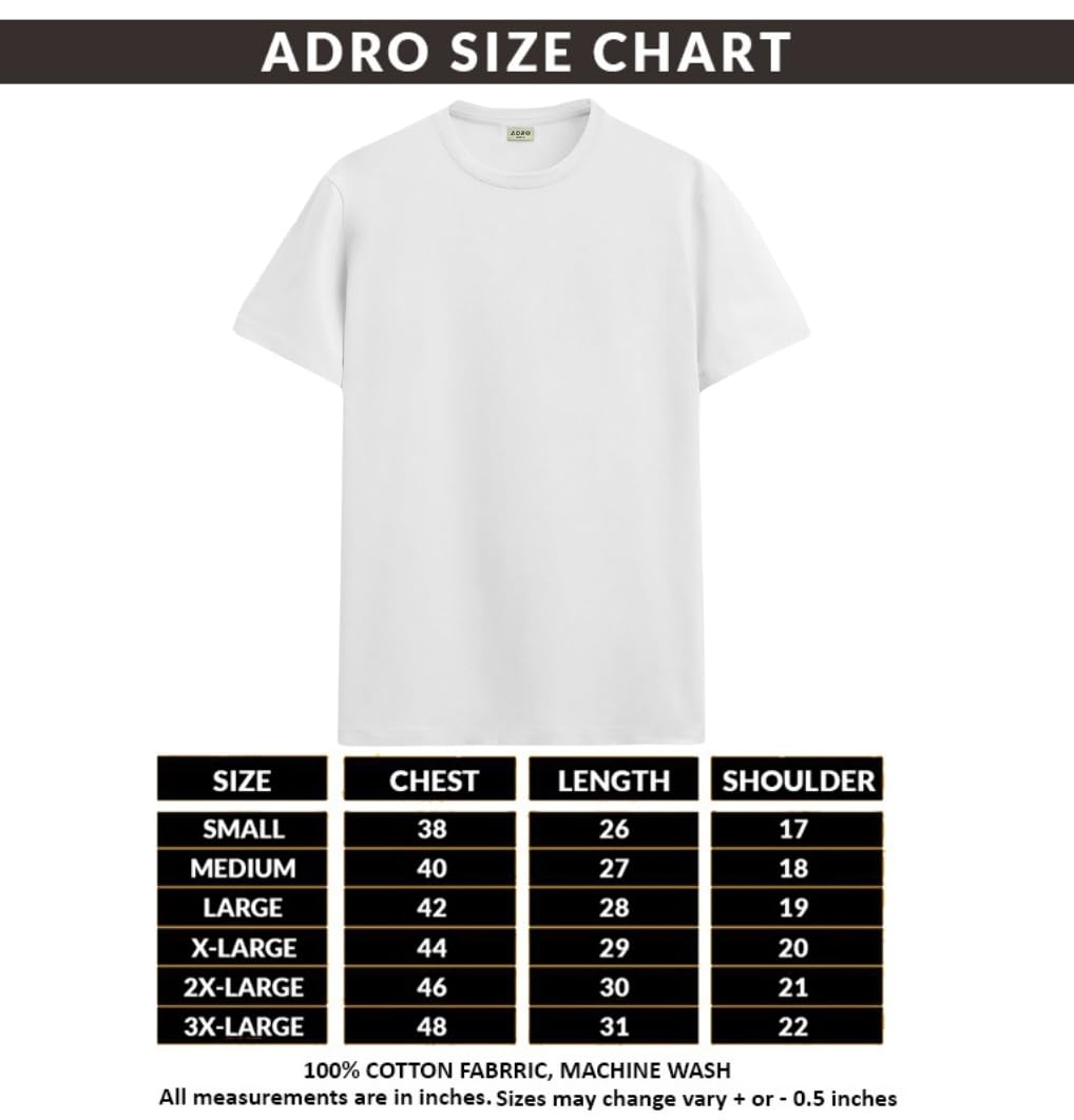 ADRO 3-pak męskich t-shirtów, bawełniane koszulki dla mężczyzn, 3-pak, regularny krój, koszulki kombi, solidne koszulki dla mężczyzn