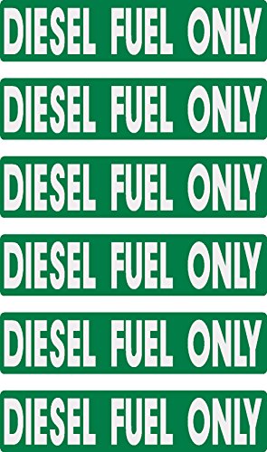 Diesel Fuel only, 6 Decals as Shown, Equipment, Hard hat, Lunch Box, Tool Box, Stickers
