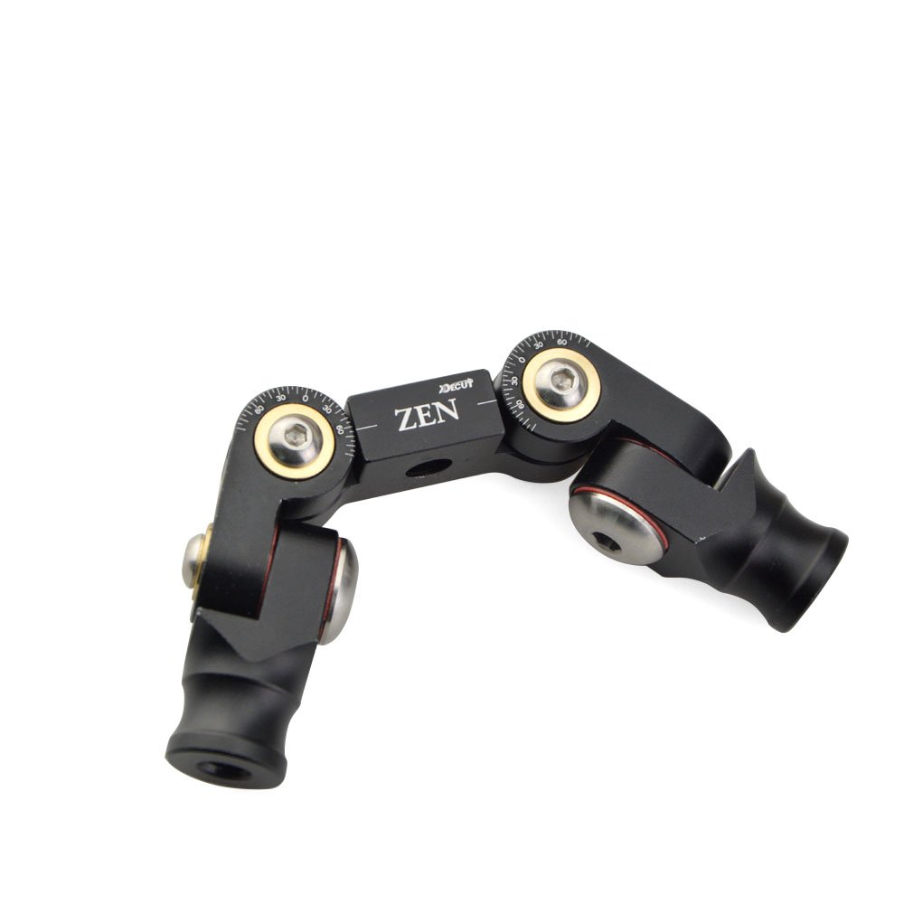 Tir à l'arc V-Bar Double Side Déconnexion Rapide Réglable pour Stabilisateurs à Arc Recourbé Composé Amortisseur de Vibration (Noir)