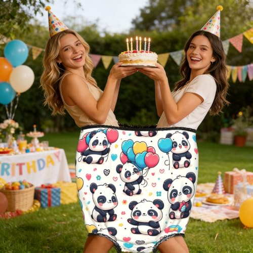 Fini l'inconfort : culotte panda grande taille coton doux - 2