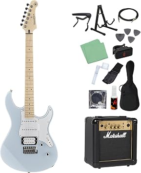 Yamaha PACIFICA 112VM Electric Guitar Beginner 14-Piece Set, Includes Marshall Amplifier, ICB Yamaha