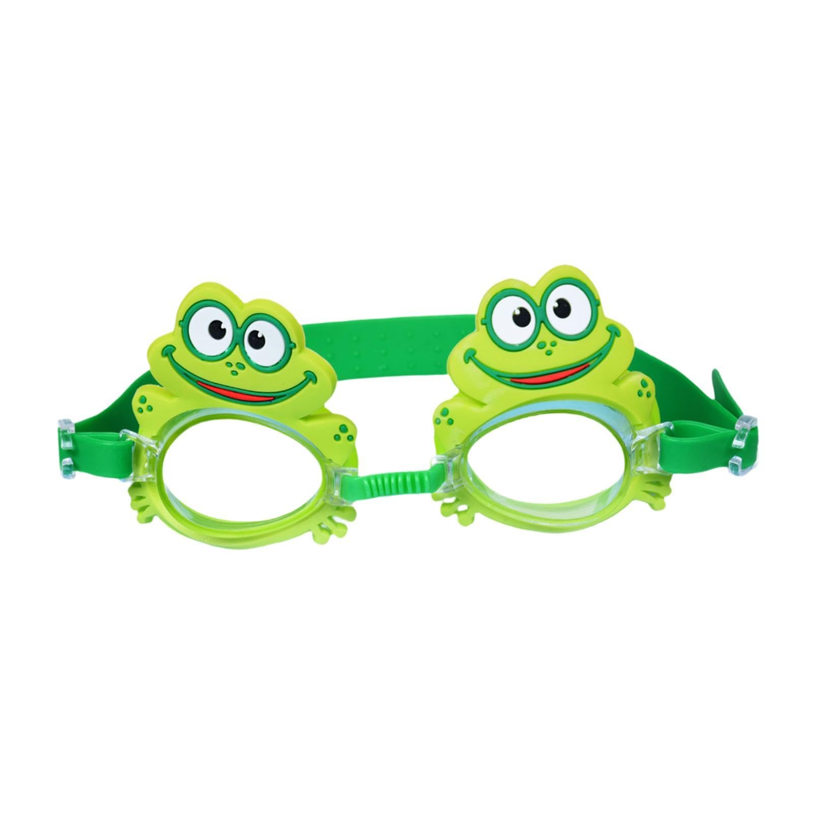 QSTDGVPW Kids Swim Goggles Fun Eyewear for Summer Adventures, Frog — image 1