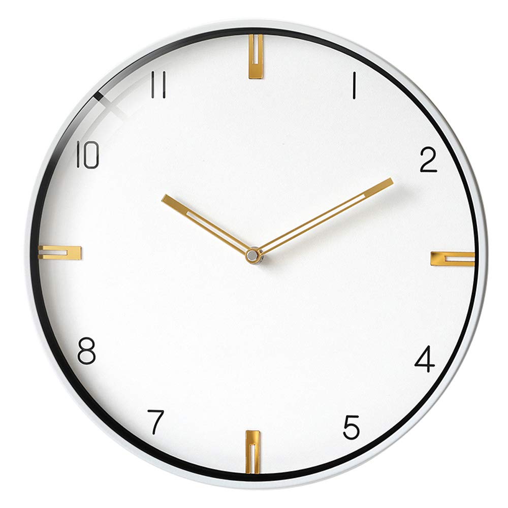 Wall Clock Living Room Wall Mounted Quartz Clock, Silent Sweeping Movement, Precise Time, Long Service Life, Decorative Accessories, 12 Inches / 14 Inches, Office