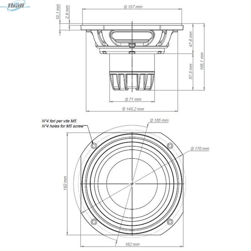 Amazon.com: 18 Sound 6NTLW2000-8 6-inch Woofer 8-Ohms Mid-bass