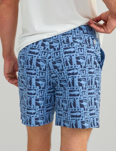 HUK Men's Creekbed Printed Water, Lightweight, Quick-Dry Swim Shorts4