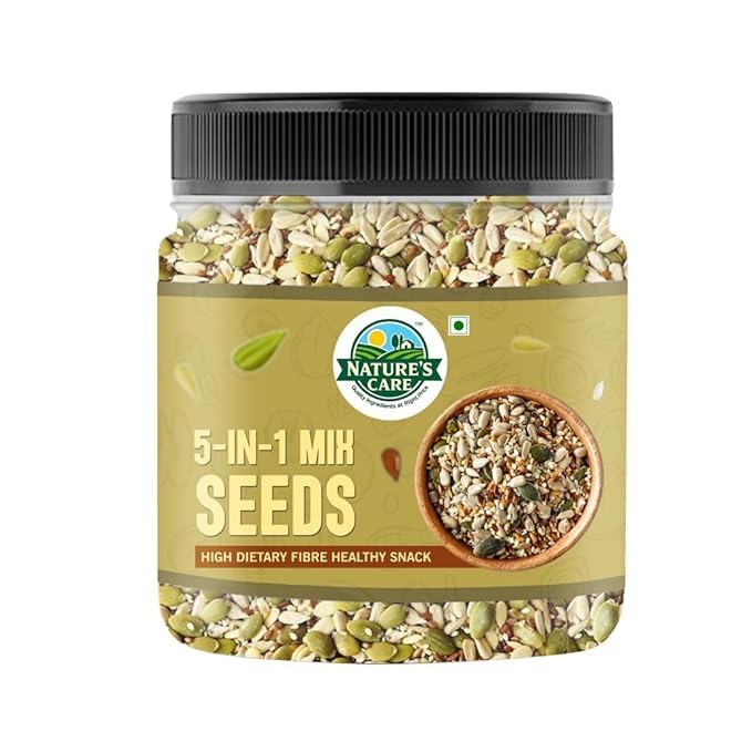 NATURE'S CARE 5-in-1 Mixed Seeds 250 gm Healthy Snack Rich in Antioxidants and Omega 3 High Dietary Fibre-image-17