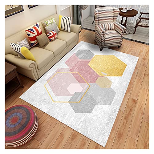 Alfombra antideslizante lavable NSIBAN geométrica y grande para la cocina y el baño 2