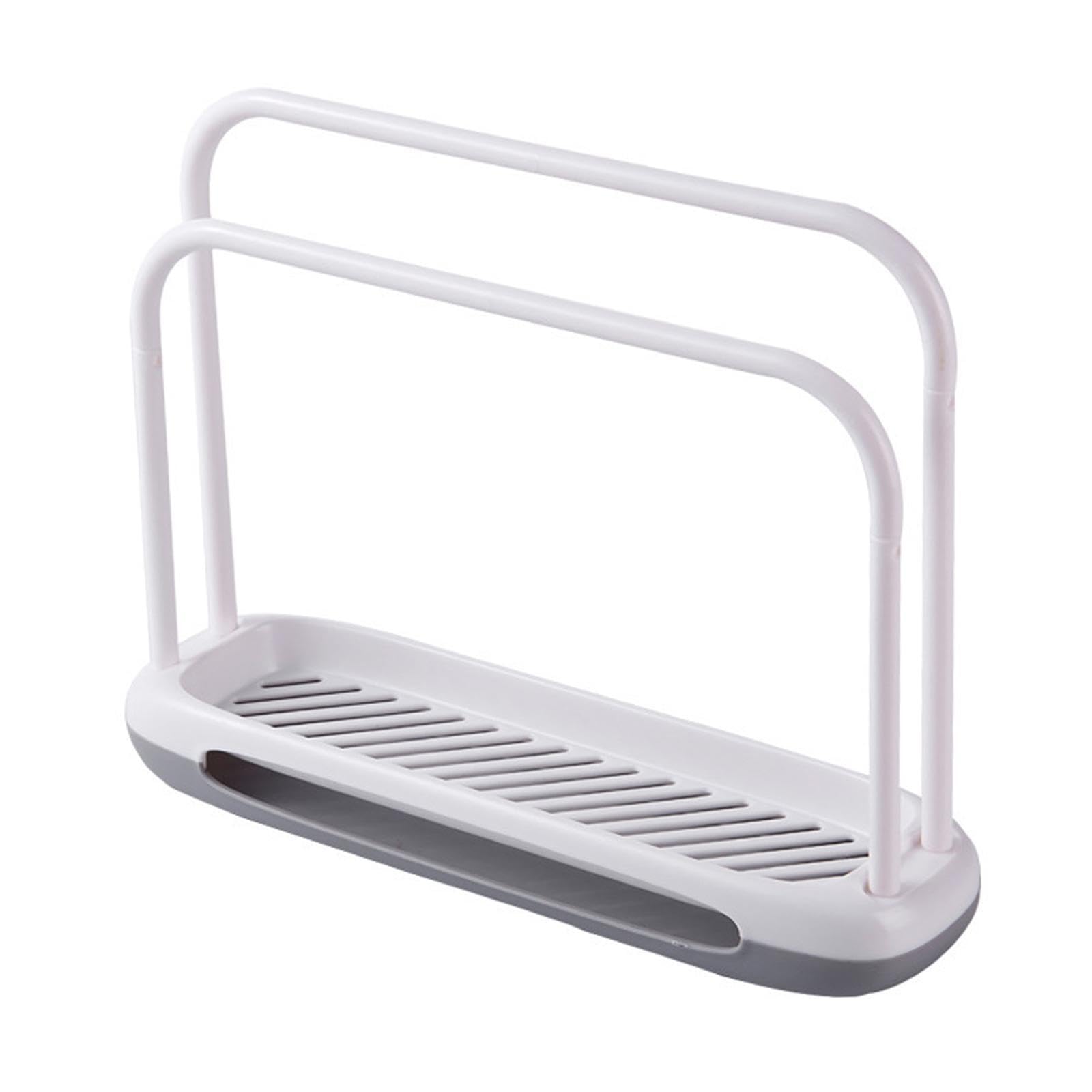 KTUXZCI Kitchen Sink Organizer Drain Rack Featuring Innovative Drainage System Keeping Dishcloths And Sponges Ready For Sink Rack Tray Organizer Kitchen Rag