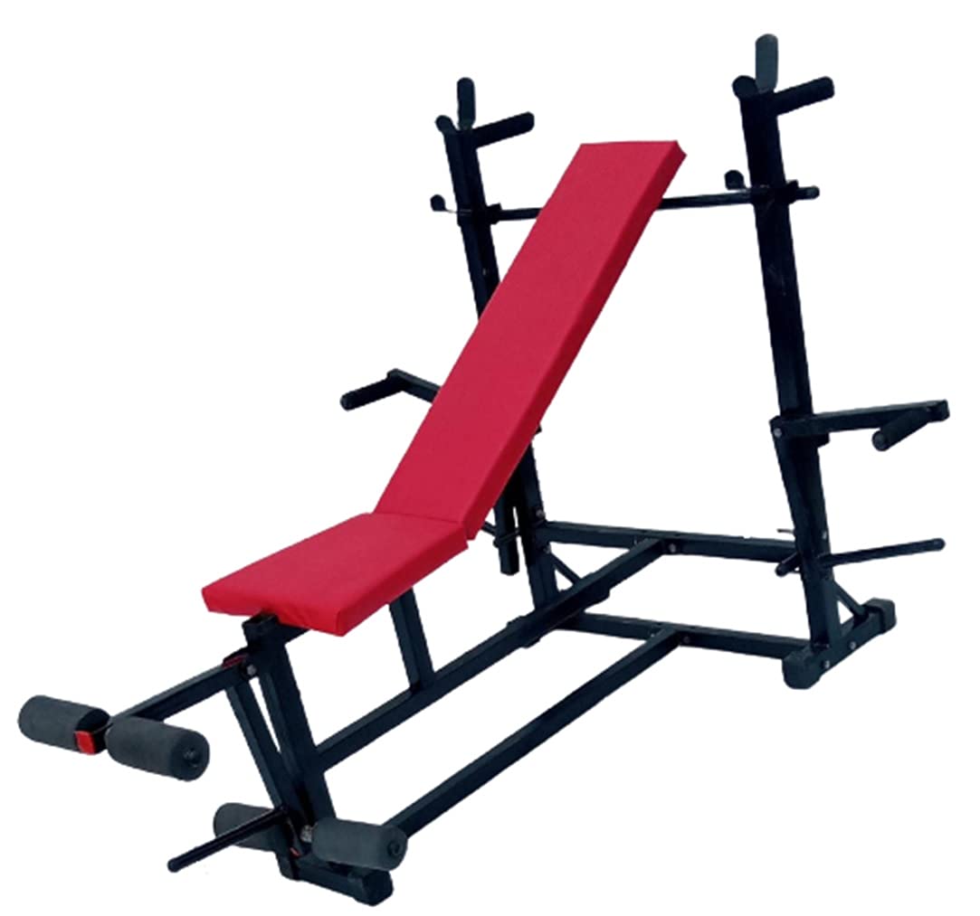 Spanco Support Multipurpose Weight Lifting Bench(Incline/Decline/Flat/Leg Exerciser/Lats Excerciser/Dips Stand/Push Up Stand)-image-0