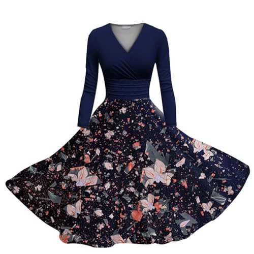 Robe de soirée rockabilly col en V pour sublimer les formes