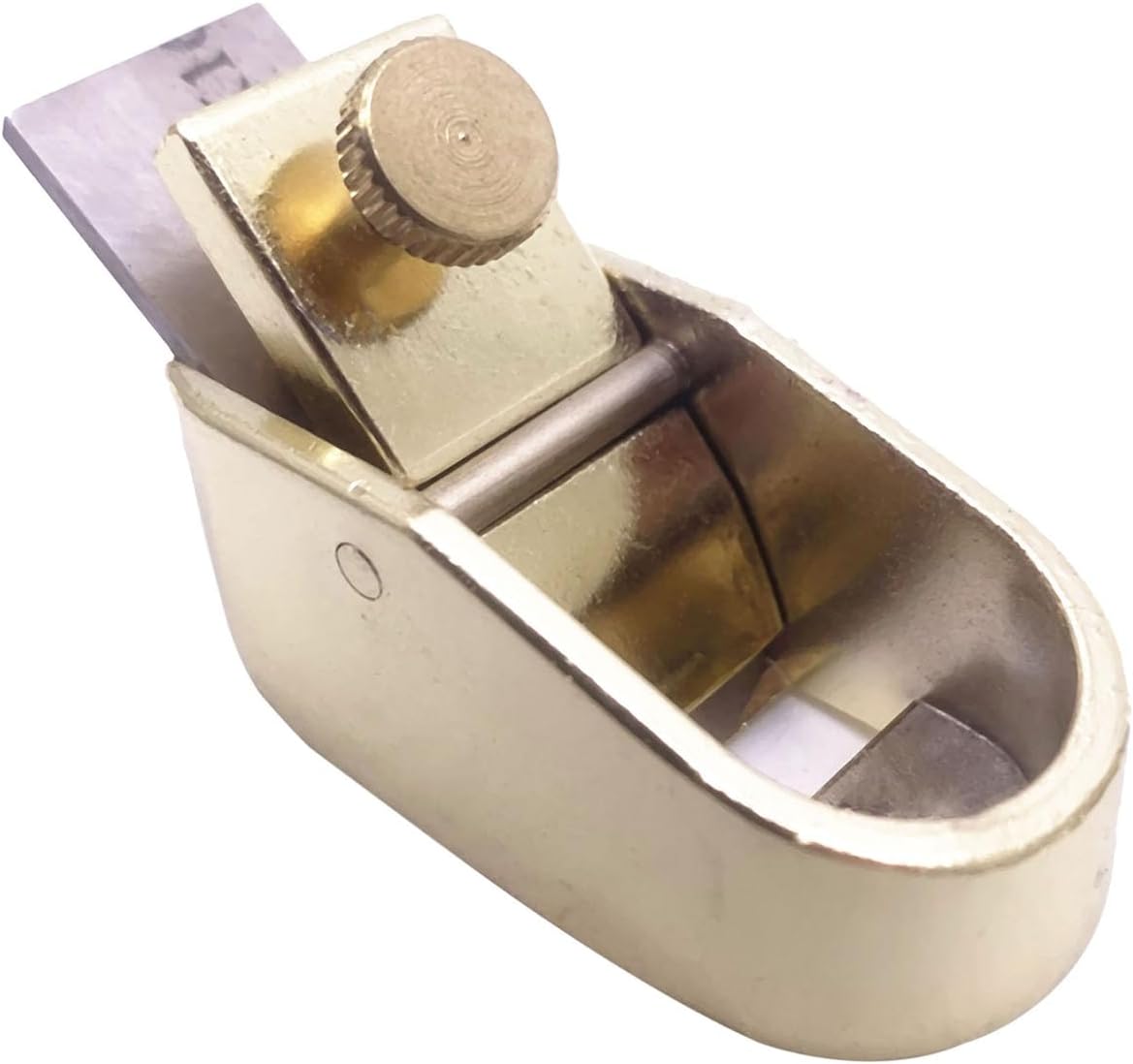 Gold-Plated Violin Thumb Planer 8-16mm Mini Hand Planer Woodworking Plane Cutter Set DIY Making Wood Cutting Tool for Violin Viola Cello Instrument 5 Pcs