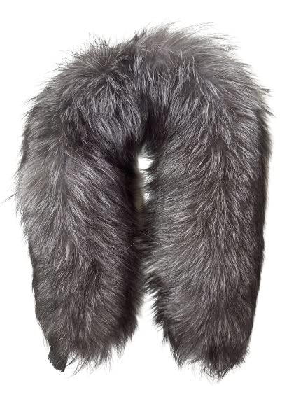 Fur edge fringe on the hood or collar coat parka fur arctic fox