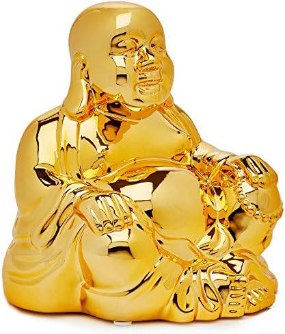 Buddha Figural Ceramic Piggy Bank