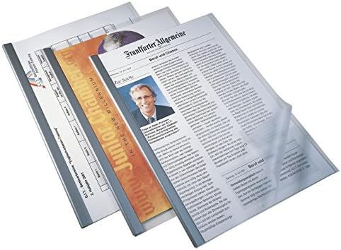 Durable Spine Bar A4 6mm Black | Pack of 10 Pieces | Perfect For Binding Unpunched Documents In Seconds | Holds Up To 60 A4 Sheets