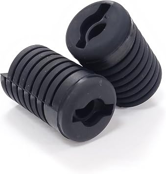 KaeDa Hood Bumper Stops Rubber Cushion-for Toyota Corolla Crown Verso Highlander Fit Lengthen Increase Hood Stopps Cushion Black Rubber-2Pcs